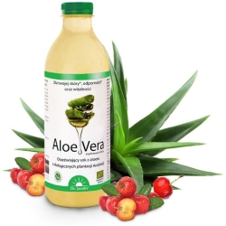 Dr Jacobs AloeVera (sok z liści Aloe vera i puree z aceroli) 1000ml cena 45,90zł