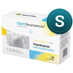 Naturday OptiNeurostress - Uspokojenie stany depresyjne 60kapsułek cena 139,00zł