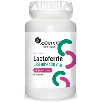 Aliness Lactoferrin LFS 90% 100mg 60kapsułek cena 79,90zł