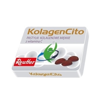 KolagenCito pastylki kolagenowe miękkie z witaminą C 24pastylki cena 26,90zł