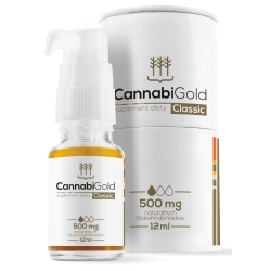 CannabiGold Classic olejek CBD 500mg 12ml HemPoland cena 77,90zł