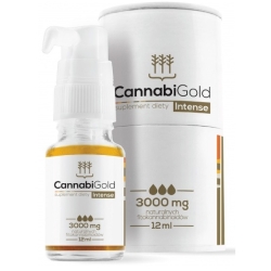 CannabiGold Intense olejek CBD 3000mg 12ml HemPoland cena 338,00zł