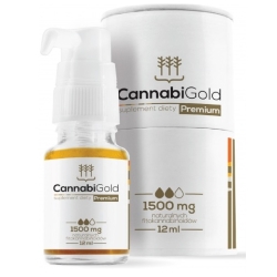 CannabiGold Premium olejek CBD 1500mg 12ml HemPoland cena 269,90zł