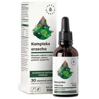 Aura Herbals Orzech kompleks + piołun (Wormwood Natural Complex) krople 50ml cena 39,50zł