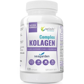 Wish Pharmaceutical Kolagen (Seagarden®) Rybi Morski 500mg 120kapsułek cena 62,90zł