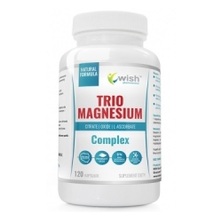 Wish Pharmaceutical Trio Magnesium Complex 400mg 120kapsułek cena 32,00zł