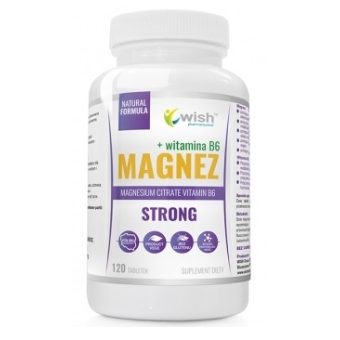 Wish Pharmaceutical Magnez Strong+ Witamina B6 120kapsułek cena 31,00zł