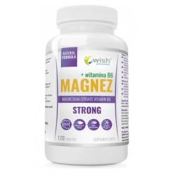 Wish Pharmaceutical Magnez Strong+ Witamina B6 120kapsułek cena 31,00zł