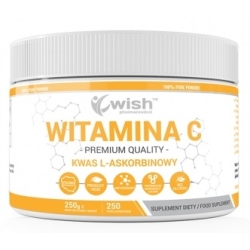 Wish Pharmaceutical Witamina C kwas L-askorbinowy w proszku 250g cena 26,05zł