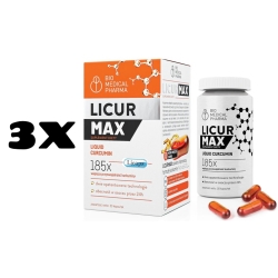 Bio Medical Pharma ZESTAW 3x Licur Max 30kapsułek cena 193,50zł