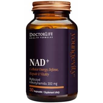 Doctor Life NAD+ Rybozyd nikotynamidu 30kapsułek cena 85,90zł