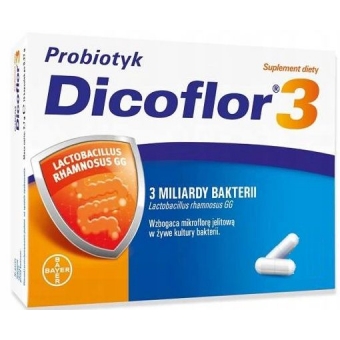 Dicoflor 3 10kapsułek cena 19,30zł