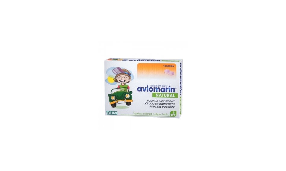 Aviomarin Natural 10tabletek Cena 1165 Zł Sklep Biosuplementacjapl 8946