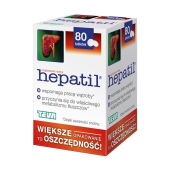 Hepatil 80tabletek cena 23,75zł