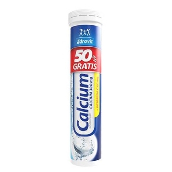Zdrovit Calcium 300mg + Vitaminum C 20tabletek musujących o smaku mandarynkowym cena 5,60zł