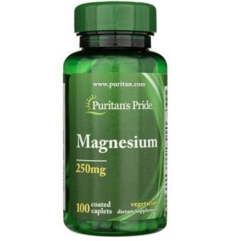 Puritans Pride Magnesium Magnez 250mg 100tabletek PROMOCJA cena 29,90zł