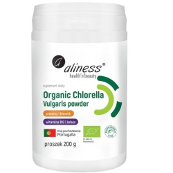 Aliness Organic Chlorella Vulgaris powder 200g cena 59,90zł