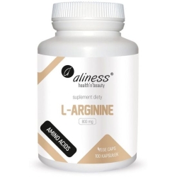 Aliness L-Arginine 800mg 100kapsułek VEGE cena 34,90zł