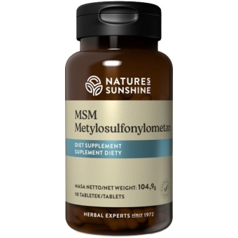 Nature's Sunshine MSM - Metylosulfonylometan 90tabletek cena 84,00zł