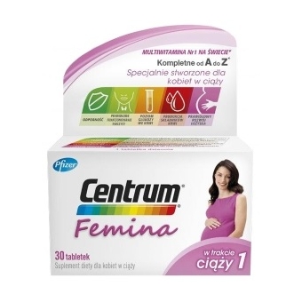 Centrum Femina w trakcie ciąży 1 30tabletek cena 32,90zł