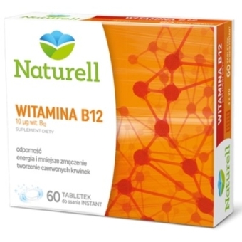 Witamina B12 60tabletek do ssania Naturell cena 31,90zł