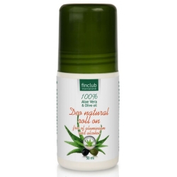 fin Aloe Vera & Olive Oil Deo Natural roll on 50ml cena 30,00zł