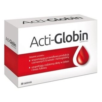 Acti-Globin 30tabletek cena 15,80zł