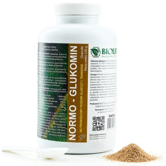Biolit Normo – Glukomin Granulat 230g cena 85,00zł