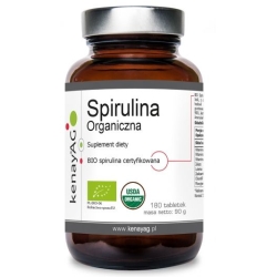 Kenay Spirulina Organiczna 180tabletek cena 51,40zł