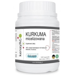 Kenay Kurkuma micelizowana Licaps 240kapsułek cena 310,00zł