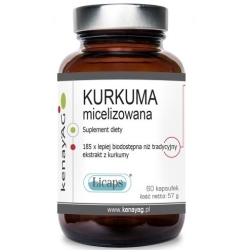 Kenay Kurkuma micelizowana Licaps 60kapsułek cena 89,99zł