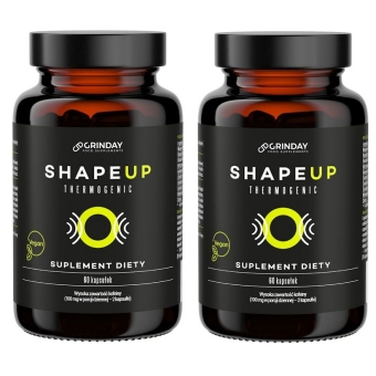 2 x Grinday Shape Up Thermogenic termogeniczny spalacz tłuszczu 60kapsułek cena 199,00zł