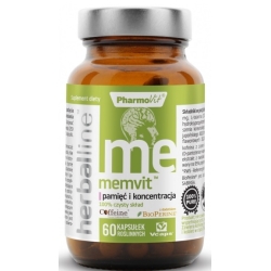 Pharmovit Memvit pamięć i koncentracja 60kapsułek cena 44,90zł