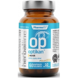 Pharmovit Optikan wzrok 60kapsułek cena 44,90zł