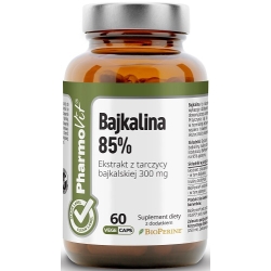 Pharmovit Clean Label Bajkalina 85% 60kapsułek cena 39,20zł