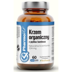 Pharmovit Clean Label Krzem organiczny z pędów bambusa 60kapsułek cena 33,50zł