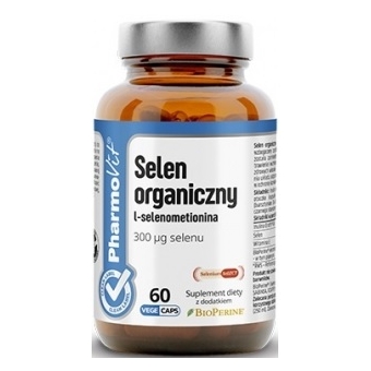 Pharmovit Selen organiczny L-selenometionina 60roślinnych kapsułek Vcaps® cena 33,90zł