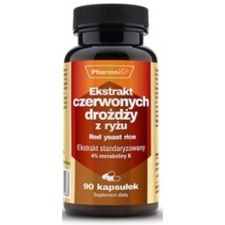 Pharmovit Ekstrakt czerwonych drożdży z ryżu 250mg 90kapsułek cena 48,90zł
