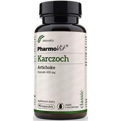 Pharmovit Karczoch (Artichoke) 4:1 400mg 90kapsułek cena 34,50zł