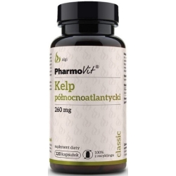Pharmovit Kelp północnoatlantycki 260mg 120kapsułek cena 33,50zł