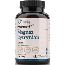 Pharmovit Magnez Cytrynian 375mg proszek 150g cena 29,30zł