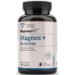 Pharmovit Magnez + B6 Active 120kapsułek cena 39,20zł