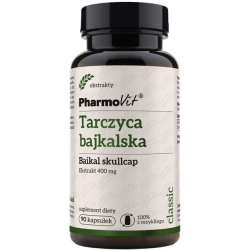 Pharmovit Tarczyca bajkalska (Baikall skullcap) ekstrakt 4:1 400mg 90kapsułek cena 30,50zł