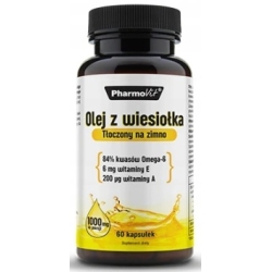 Pharmovit Olej z wiesiołka tłoczony na zimno 1000mg 60kapsułek cena 34,90zł