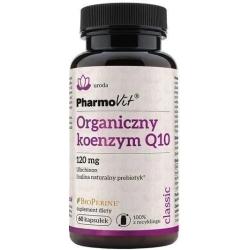Pharmovit Organiczny koenzym Q10 120mg 60kapsułek cena 57,90zł