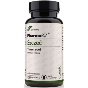 Pharmovit Szczeć (Teasel root) 4:1 400mg 90kapsułek cena 30,50zł