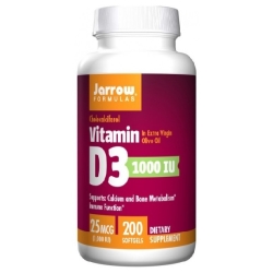 Jarrow Formulas Vitamin D3 1000 IU 200 żelowych kapsułek cena 41,99zł