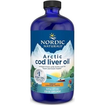 Nordic Naturals Arctic Cod Liver Oil (Olej z wątroby dorsza arktycznego POMARAŃCZA) 473ml cena 201,50zł