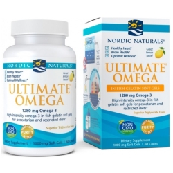 Nordic Naturals Ultimate Omega 1280mg smak cytrynowy 60 kapsułek cena 99,99zł