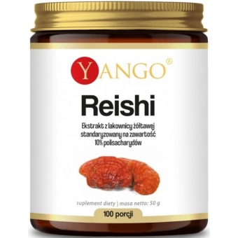 Yango Reishi Ekstrakt 10% Polisacharydów Proszek (100 porcji) 50g cena 69,90zł